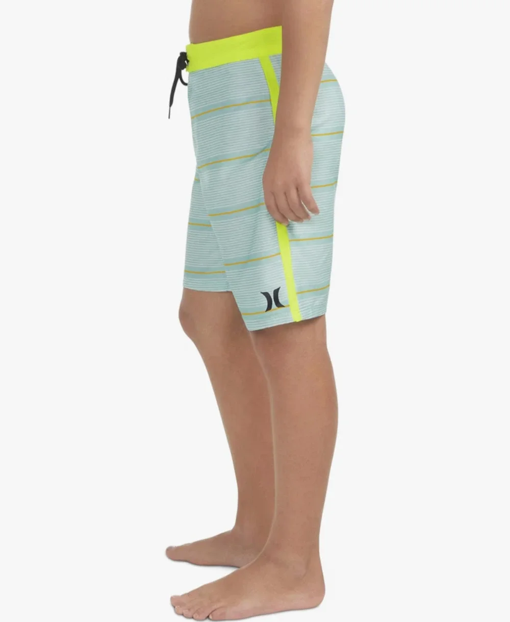 Hurley Boys Swim Trunks Size 18 Shoreline Stretch Striped Board Shorts NWT